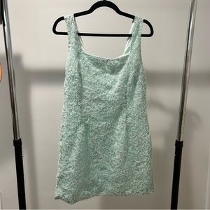 DEVOTION TULLE TEXTURED MINI DRESS - MINT